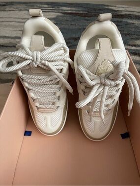 Louis Vuitton Cream and White Women's Skate Sneakers